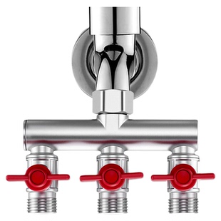 水龙头一分三分流器角阀一进二出三通分水阀洗衣机进水管四通接头