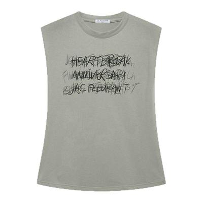 JAC FLEURANT【白鹿 戴燕妮同款】夏季新款背心字母印花无袖T恤