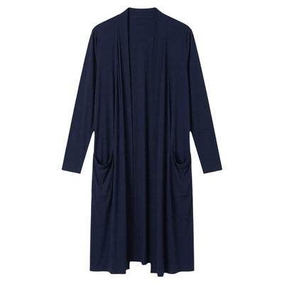 Casual long-sleeved medium length cardigan休闲长袖中长款开衫