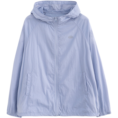 诺诺公主S1N初中生夏季新款连帽外套女青少年长袖户外风运动开衫