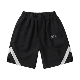 右欧童装儿童夏季短裤男童撞色拼接五分裤小宝宝百搭校园运动裤子