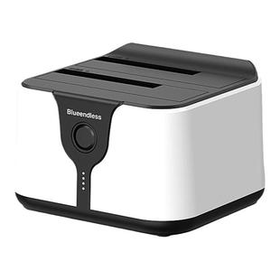 蓝硕3.5英寸硬盘盒多盘位sata机械固态硬盘外接底座 脱机拷贝双盘