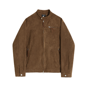 MRCYC美拉德风立领短款夹克男士春季宽松上衣韩系潮流高级感外套