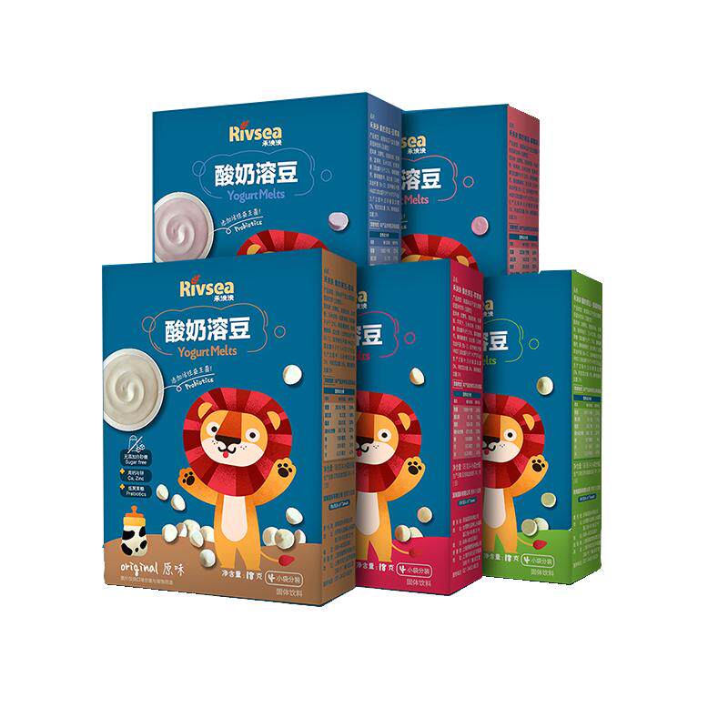 禾泱泱宝宝酸奶溶豆无添加香精 益生菌水果溶豆 送婴儿零食食谱