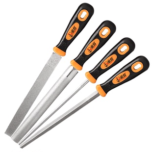 金刚石锉刀大号半圆合金8寸金刚砂板锉10扁形12挫刀6打磨工具三角