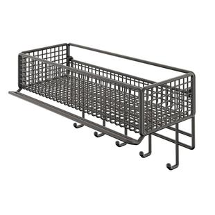 卫生间奶油风收纳架墙上免打孔浴室吸盘置物架厕所洗手洗漱台架子