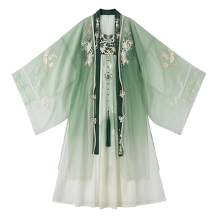 玉露青瑶唐制诃子裙汉服女2026新款夏季齐胸大袖衫超仙气绝美古装