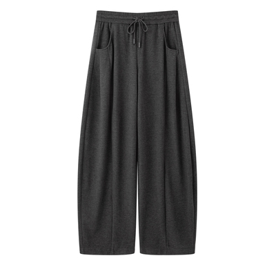 艾诺丝国内代购2025秋季新款时尚气质款松紧腰直筒裤长裤AR314127