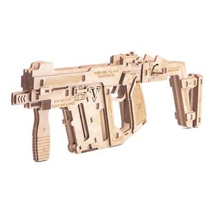 拼装模型木制皮筋枪创新礼物男女益智玩具摆件手工立体积木生日