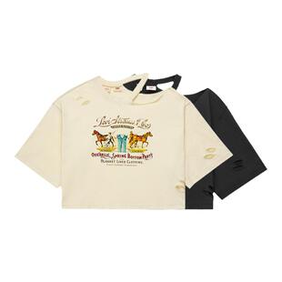 【商场同款】Levi's李维斯女士美式复古宽松印花纯棉短袖T恤0019L