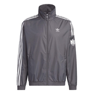 阿迪达斯三叶草外套男秋冬梭织防风衣薄款立领休闲宽松夹克JI7533