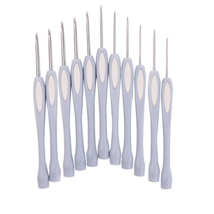 沪钩牌钩针工具全套毛线手工编织diy材料包不锈钢软柄勾针初学者