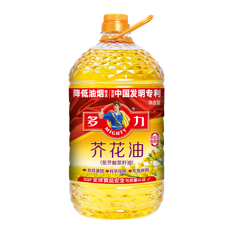 多力芥花油5L*4桶装食用油