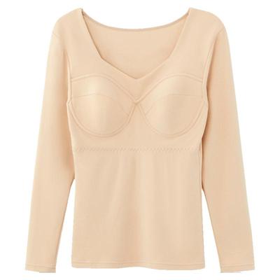 德绒发热红豆舒适打底上衣