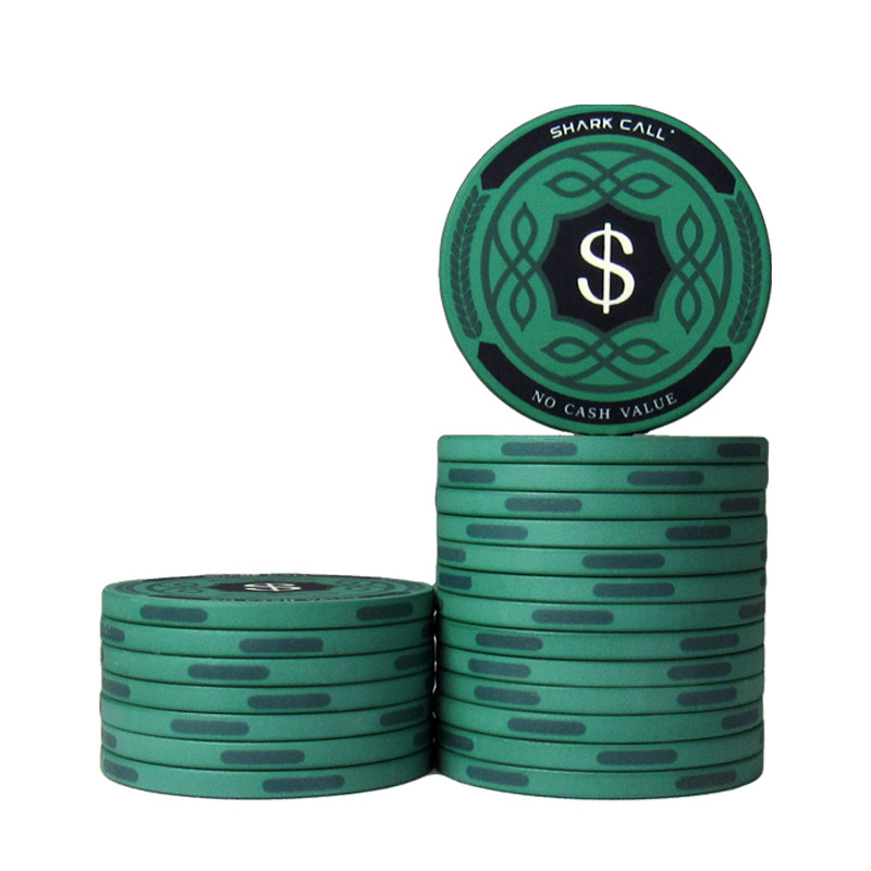 SHARKCALL稻田系列德州扑克筹码39mm陶瓷筹码棋牌室专用poker筹码