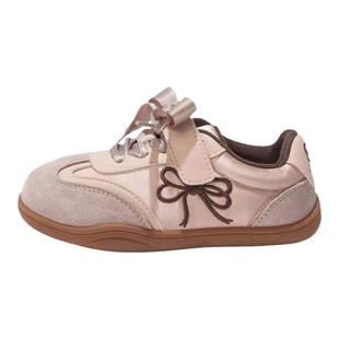 女童银色芭蕾德训鞋2025春秋小女孩运动鞋中大童鞋子女鞋百搭学生