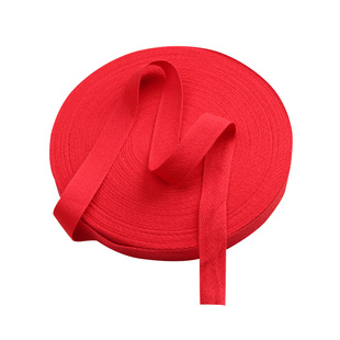 纯棉人字带红色带子布条带子结婚喜庆绑带织带包边滚边带服装辅料