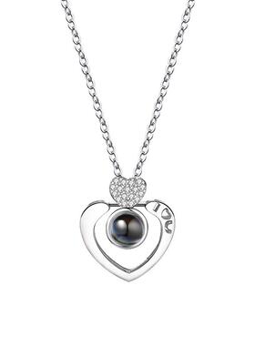 语言我爱你送女朋友吊坠定制项链