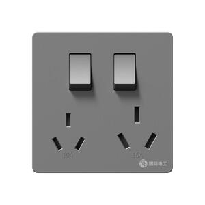 二开六孔插座 86暗装双三三孔家用空调10a/16A带开关分别控制面板
