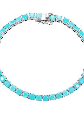 KREAM 人造绿松/黑锆石 网球手链男女同款欧美潮流