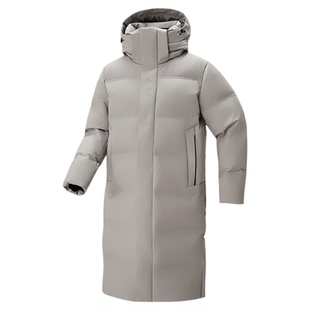 Ozark奥索卡25秋冬新品户外长款防风保暖休闲男女同款连帽羽绒服