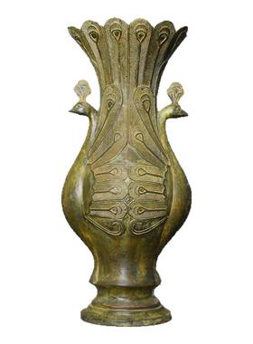 新加坡双凤孔雀中式风仿古青铜器