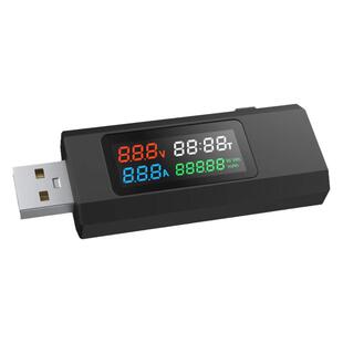 USB电流电压功率检测试仪表手机充电器移动电源容量测试仪监测器