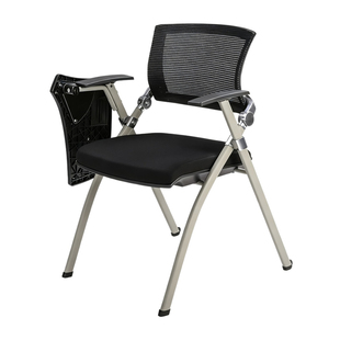 可折叠培训椅带桌板会议室写字板桌椅一体办公开会椅子扶手教学生