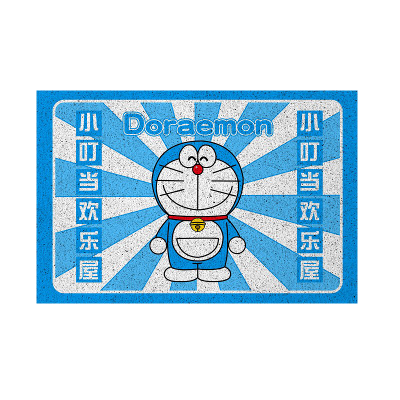 哆啦A梦小叮当机器猫丝圈地垫