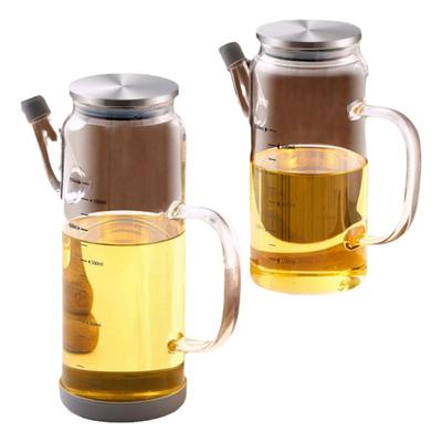 耐热玻璃油壶不挂油带刻度