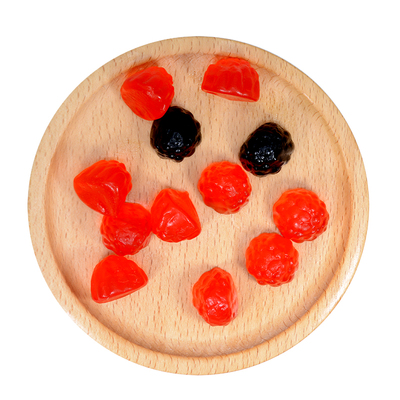 德国口力红黑莓橡皮糖qq果汁软糖