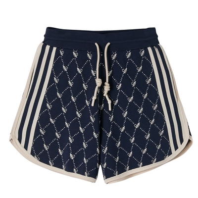 U/TI花版抽绳潮毛织短裤女时尚百搭设计感休闲裤尤缇时尚春季新款