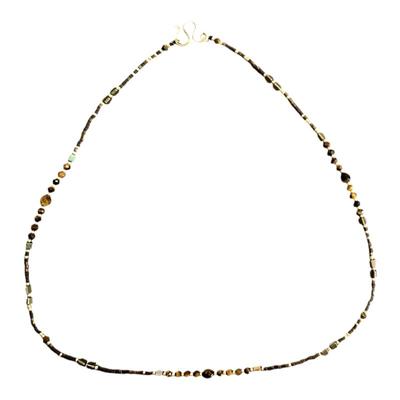 VIKIKO【独立自信】女生天然虎眼石极细个性女生锁骨链闺蜜款