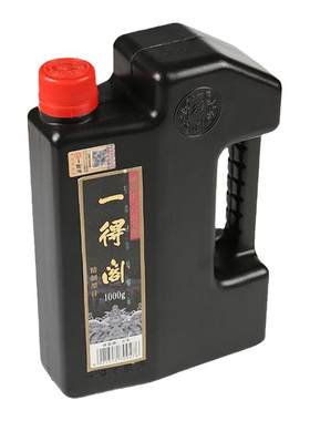 一得阁精制墨汁 4斤大容量 桶装书画创作墨液一德阁北京墨水1000G