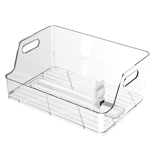 书本收纳盒桌面透明立式书架学生课本书籍书立A4整理推拉架儿童绘本架亚克力儿童桌上固定文件置物架收纳神器