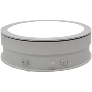 Qinmay/晴美LED电动拍摄影玩具手办转盘展示台珠宝饰品直播旋转台