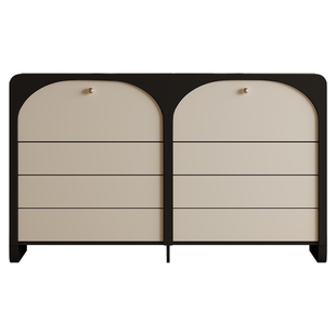 【自营】几度国补法式复古八斗柜客厅玄关柜卧室实木收纳置物柜