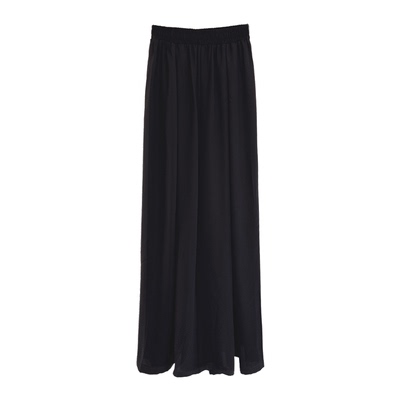 古典舞高腰黑色直筒阔腿舞蹈长裤