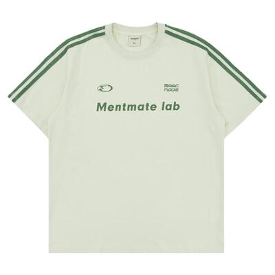 MENTMATE25SS撞色条纹拼贴T恤
