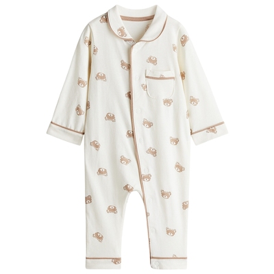 HM冬季童装男婴女婴棉质汗布连体睡衣1303259