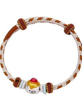 顺钦银楼S999足银布丁小糕手绳