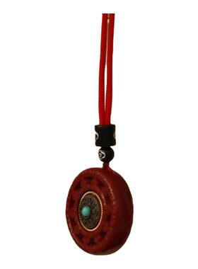 朱砂原矿吊坠本命年转运挂件