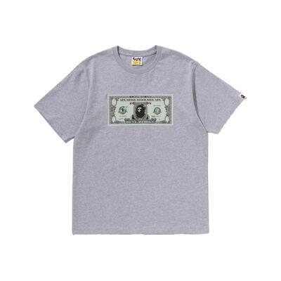 BAPE猿人钞票印花短袖T恤