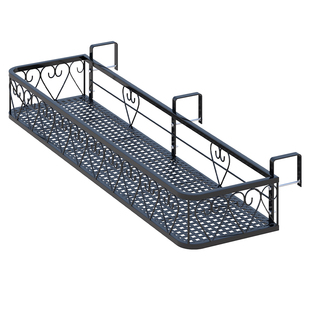 阳台花架置物架悬挂挂式花盆架托架栏杆护栏多肉架子铁艺窗台欧式