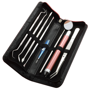 掏牙齿神器便携弯勾清洁牙齿勾牙签钛合金铁不锈钢剔牙神器牙勾针