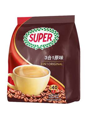超级3合1速溶600g袋装原味咖啡