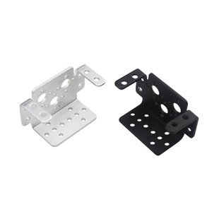 众灵单轴通用舵机支架DIY机械臂履带车机器人配件云台固定支架