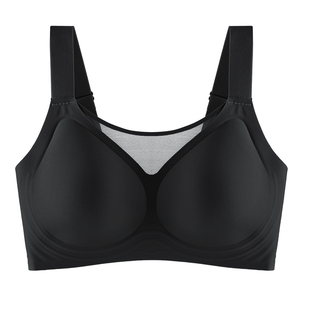 女加大码加肥300斤无痕聚拢95D全罩杯内衣提拉胖mm薄款抹胸文胸罩