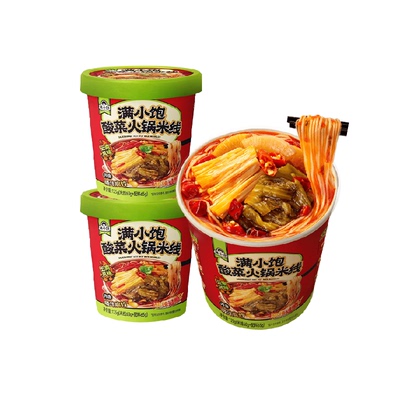 满小饱酸菜米线桶装米线