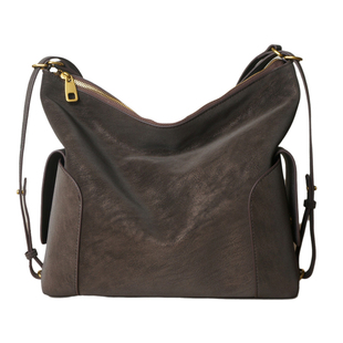 怪兽君包包2026新款水桶包真皮单肩包变形双肩包通勤大容量时尚潮